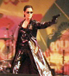 Deborah as "Trinity" from The Matrix