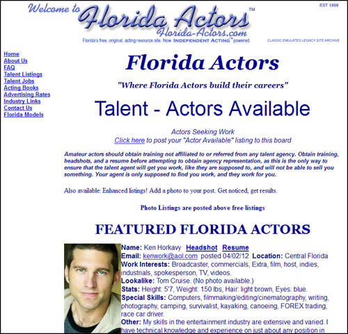 Florida Actors forever!